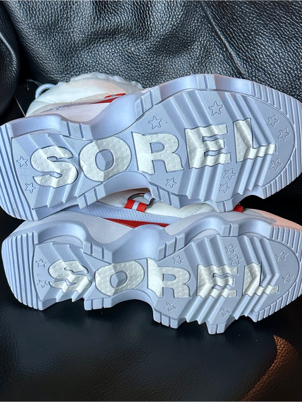 NEW SOREL x FP MOVEMENT KINETIC IMPACT NXT SNOW BOOTS WHITE BLUE PUFFER 7.5 NWT - Picture 7 of 9
